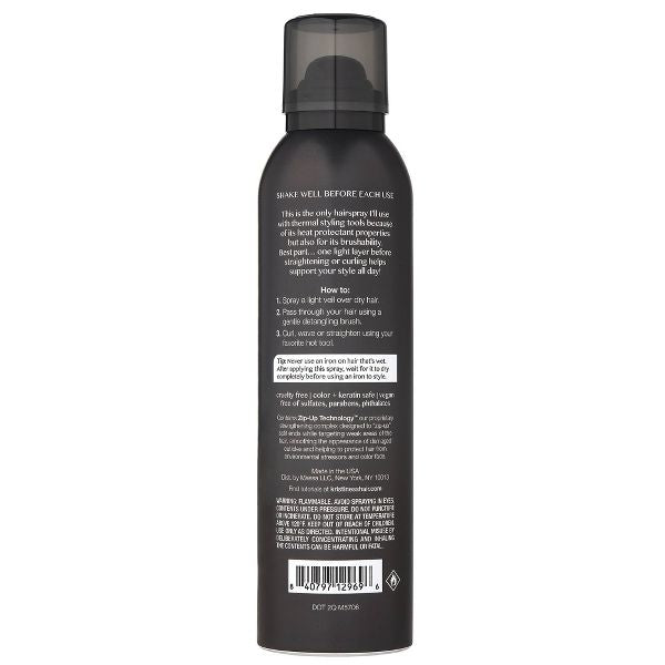 Kristin Ess Ultra Fine Workable Hairspray Light + Flexible Hold with Heat Protectant up to 450°F - 6.7 oz
