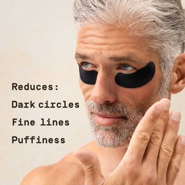 Papatui Men's Paraben-Free Niacinamide, Hyaluronic Acid and Caffeine Under Eye Patches - Unscented - 1 Pair