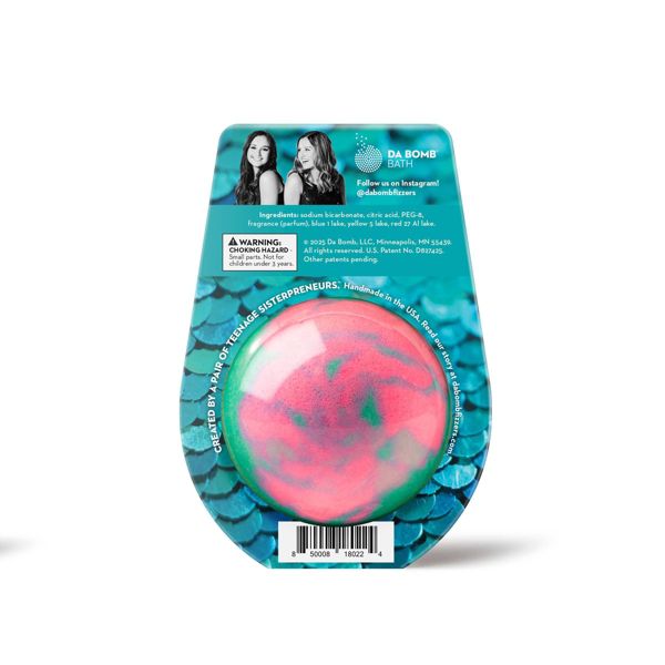 Da Bomb Bath Fizzers Mermaid Bath Bomb - 3.5oz