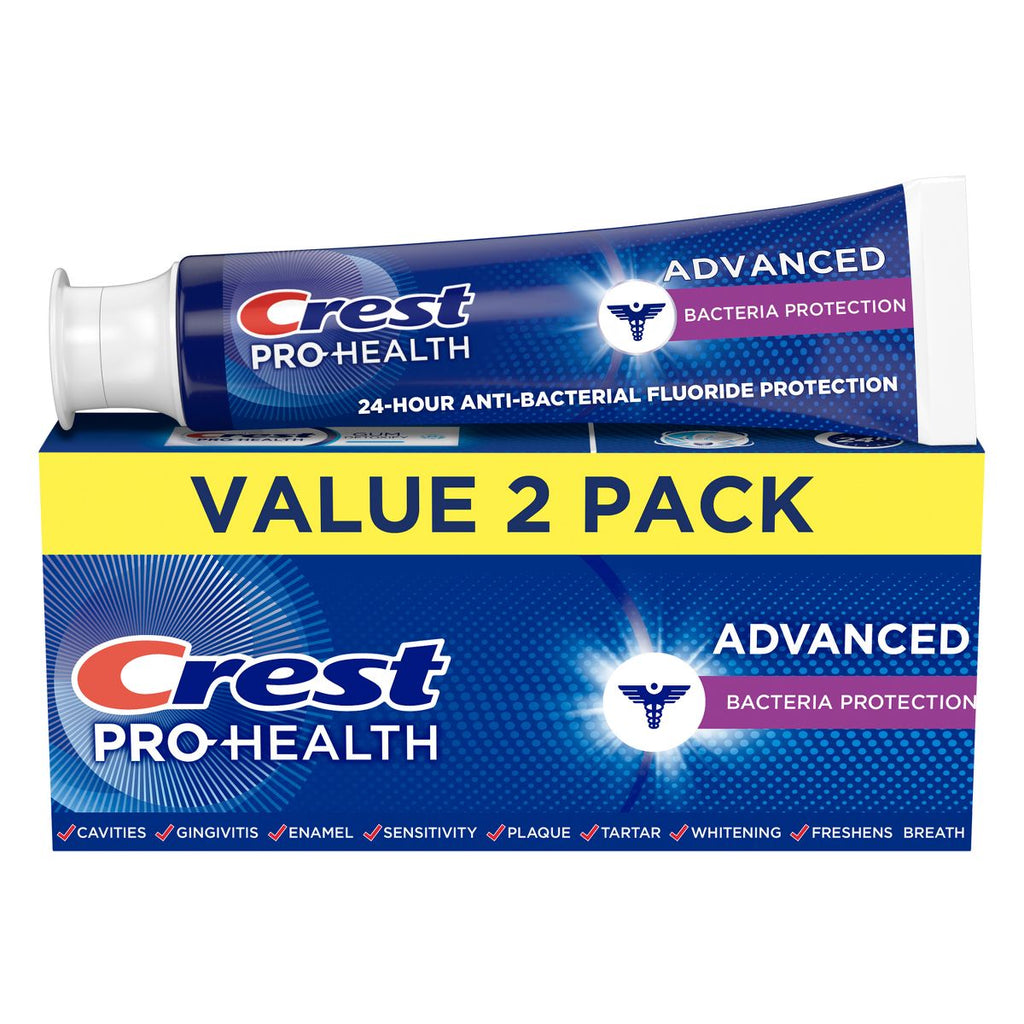 Crest Pro-Health Advanced Bacteria Protection Fluoride Toothpaste - 5.1oz/2pk