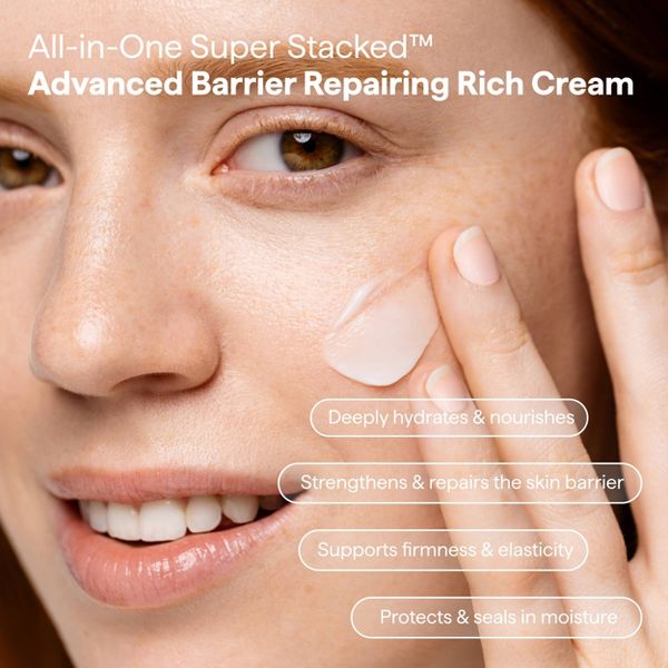 Remedy Skin Rich Cream Face Moisturizer with Peptides, Ceramides, Glycerin, Squalane - 1.7 fl oz