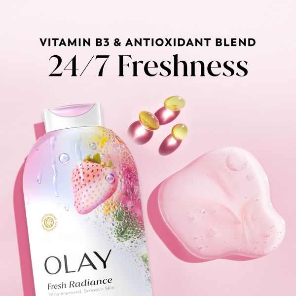 Olay Fresh Outlast Cooling Mini Body Wash - White Strawberry & Mint - Travel Size - 3 fl oz