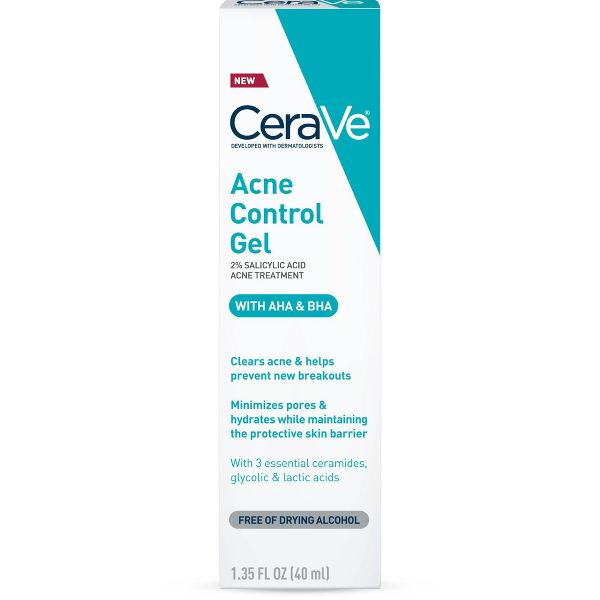 CeraVe Salicylic Acid Acne Treatment Control Gel - 1.35 fl oz