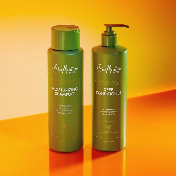 SheaMoisture Men Moisturizing Shampoo - Raw Shea Butter & Mafura Oil - 15 fl oz