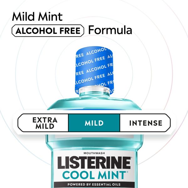 Listerine Alcohol-Free Mild Mouthwash - Cool Mint - 1L