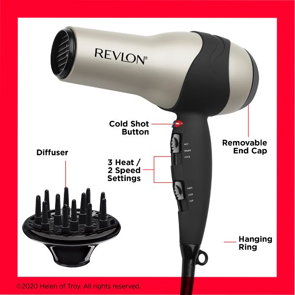 Revlon Perfect Heat Volumizing Turbo Hair Dryer - 1875 Watt