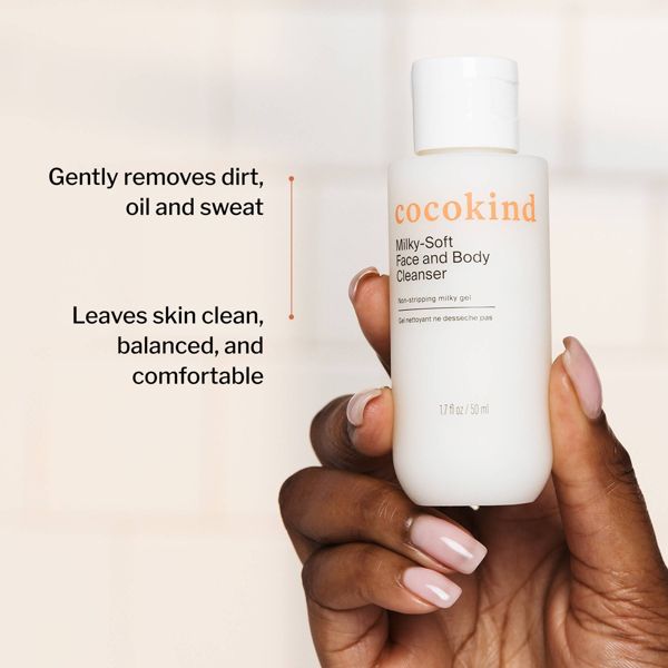 cocokind Milky-Soft Face and Body Cleanser - 1.7 fl oz