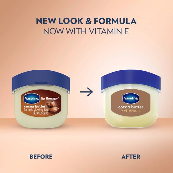 Vaseline Lip Therapy Mini Lip Balm - Cocoa Butter - Travel Size - 0.25oz