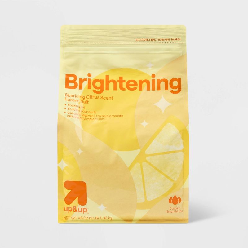 Brightening Epsom Salt with Sparkling Citrus Scent - 48oz - up&up™