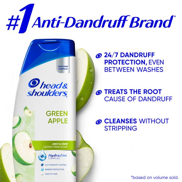 Head & Shoulders Green Apple Daily-Use Anti-Dandruff Paraben Free Shampoo - 12.5 fl oz