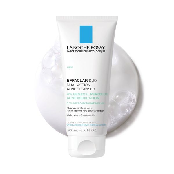 La Roche Posay Effaclar Dual Action Acne Face Cleanser with 4% Benzoyl Peroxide - 6.7 fl oz