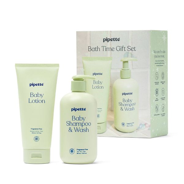 Pipette Baby Bath Wash Gift Set - Shampoo & Lotion - 17.5 fl oz/2ct