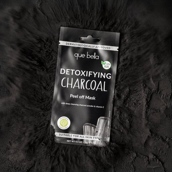 Que Bella Detoxifying Charcoal Peel off Mask - 0.5oz