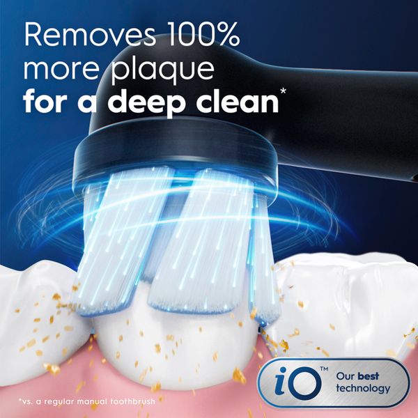 Oral-B iO Gentle Care Replacement Brush Heads - Black - 2ct
