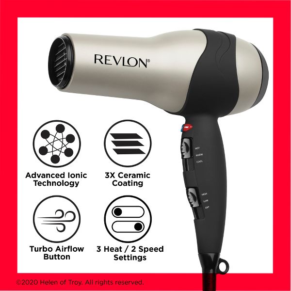 Revlon Perfect Heat Volumizing Turbo Hair Dryer - 1875 Watt