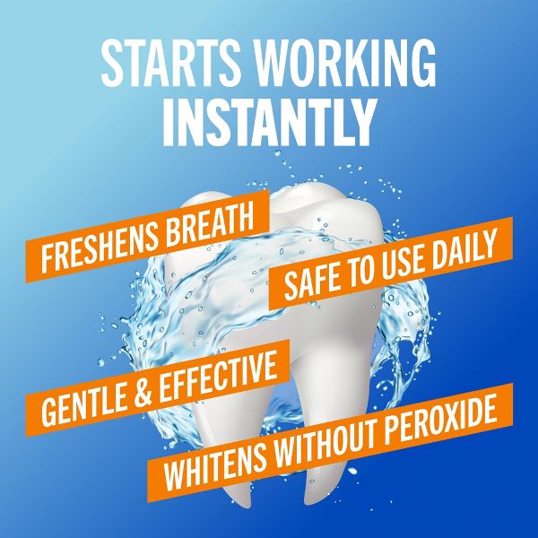 TheraBreath Whitening Mouthwash - Dazzling Mint - 16 fl oz
