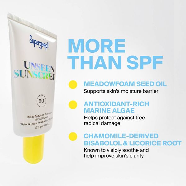 Supergoop! Unseen Clear & Invisible Face Sunscreen - SPF 50 - 1.7 fl oz - Beauty Studio