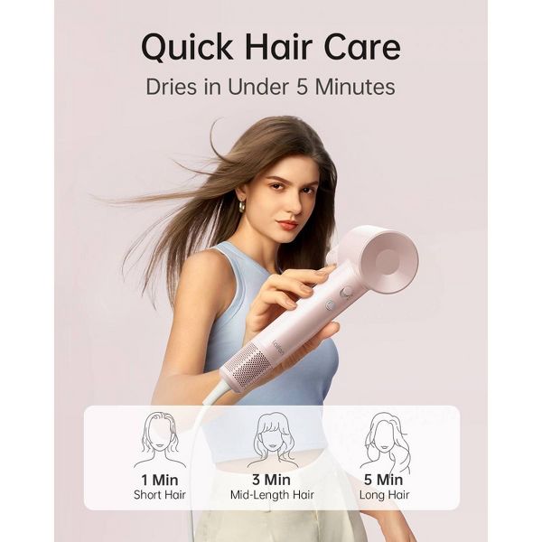 Laifen SE Lite Hair Dryer - Pink - 1400 Watts