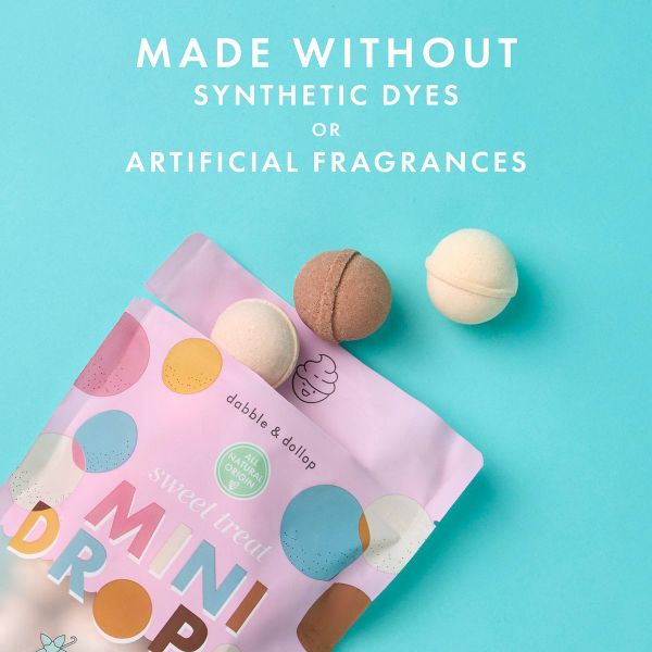 Dabble & Dollop Mini Bath Bombs - Sweet Treat - 12ct/0.8oz