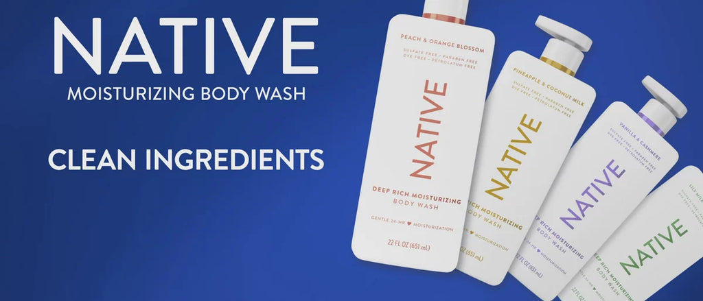 Native Moisturizing Body Wash - Pineapple & Coconut Milk - 22oz