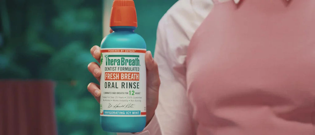 TheraBreath Alcohol-Free Mouthwash - Icy Mint - Trial Size - 3 fl oz