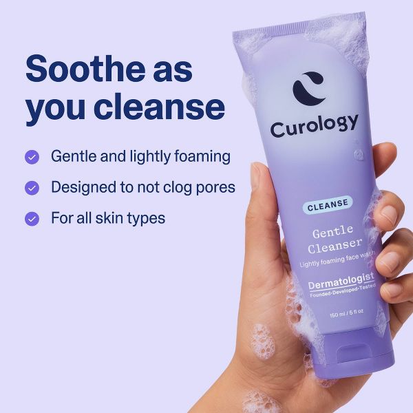 Curology Gentle Cleanser, Lightly Foaming Face Wash - Unscented - 5.07 fl oz