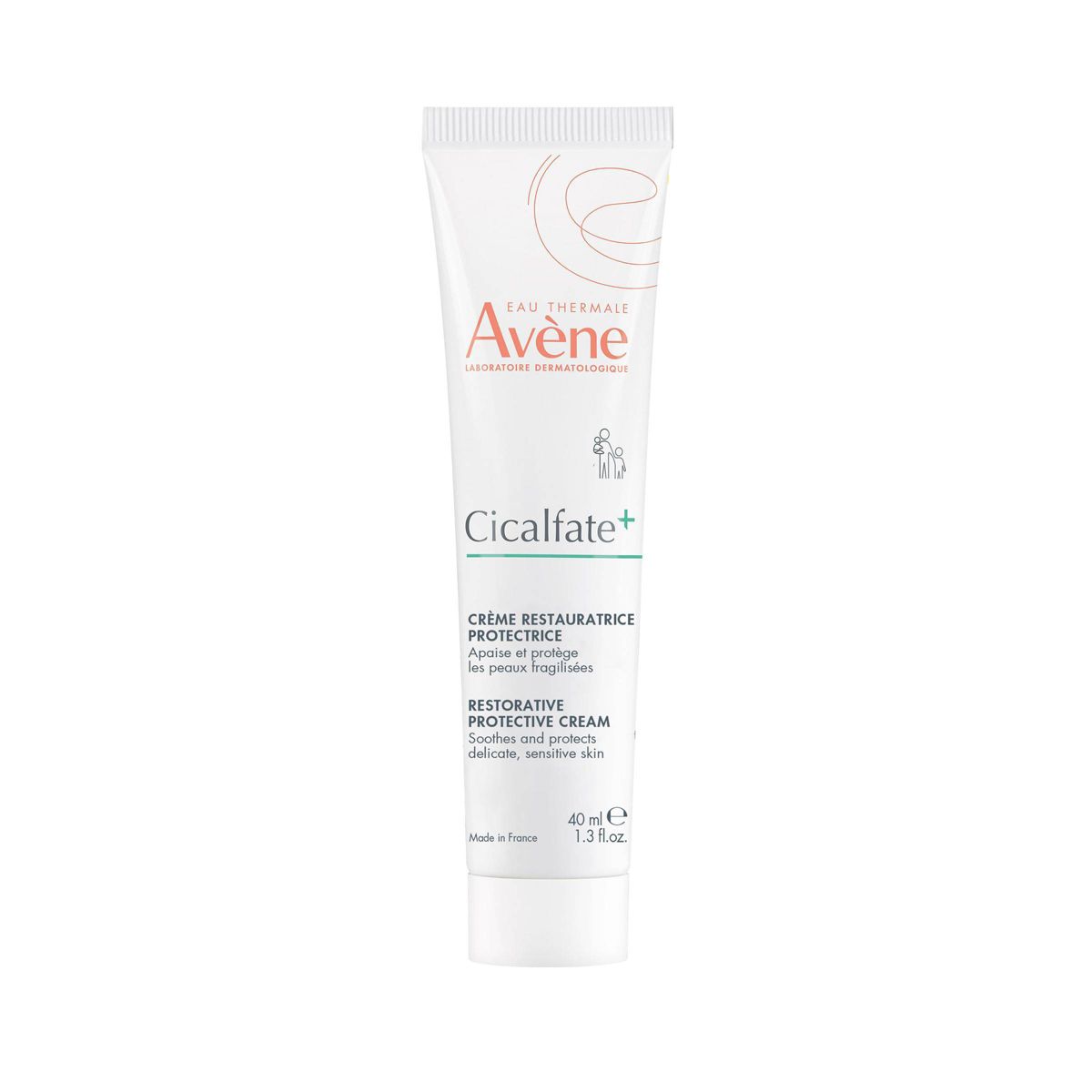 Avene Cicalfate + Restorative Protective Skin Barrier Face Cream for Sensitive Skin - 1.3 fl oz