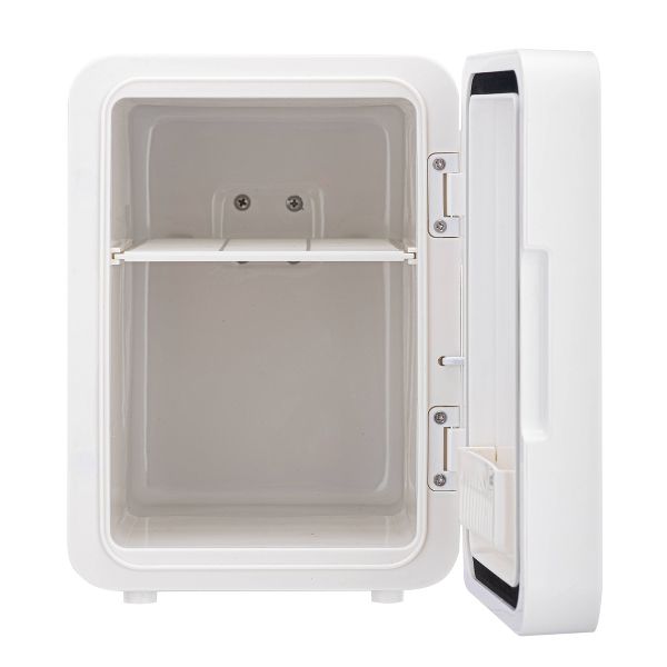 Frigidaire Gallery 9 Can Beauty Lighted Mirror Fridge Portable White