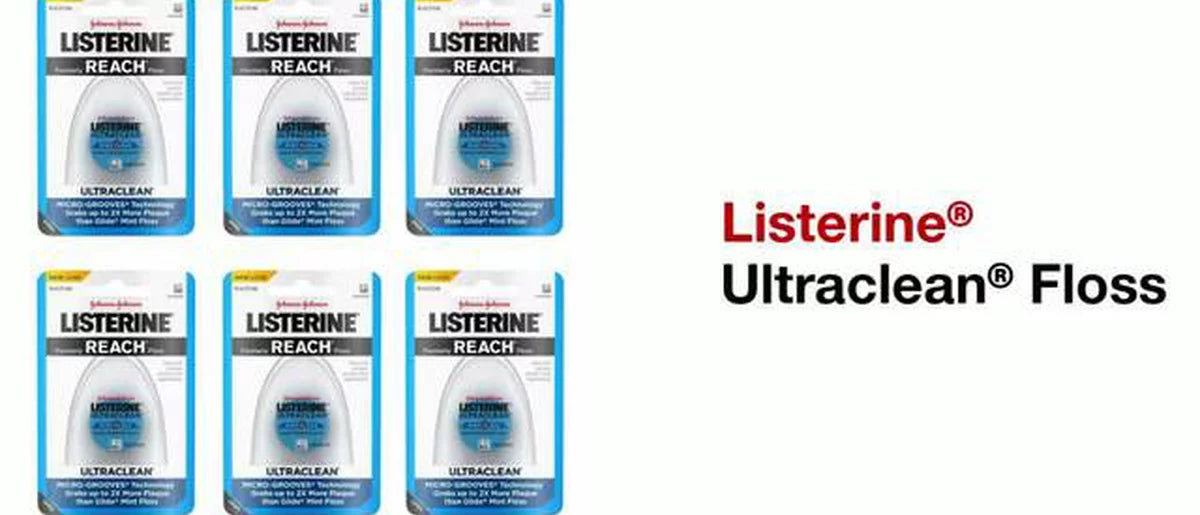 Reach Ultraclean Mint Waxed Dental Floss - 30yd/6pk