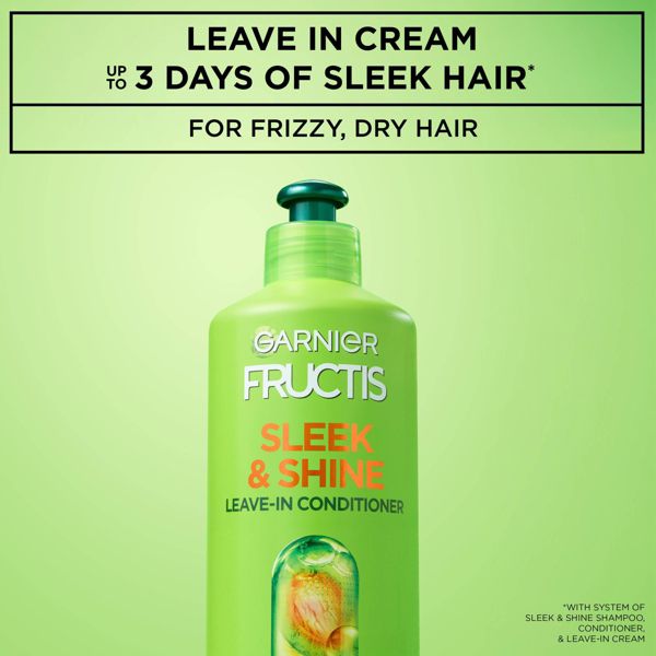 Garnier Fructis Active Fruit Protein Sleek & Shine Leave-In Conditioning Cream Twin Pack - 20.4 fl oz
