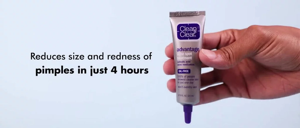 Clean & Clear Advantage Acne Spot Treatment Gel Cream with Salicylic Acid and Witch Hazel - .75 fl oz