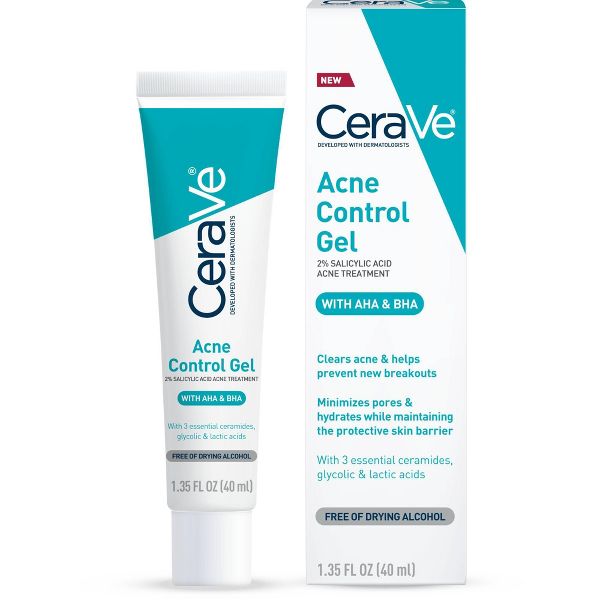 CeraVe Salicylic Acid Acne Treatment Control Gel - 1.35 fl oz