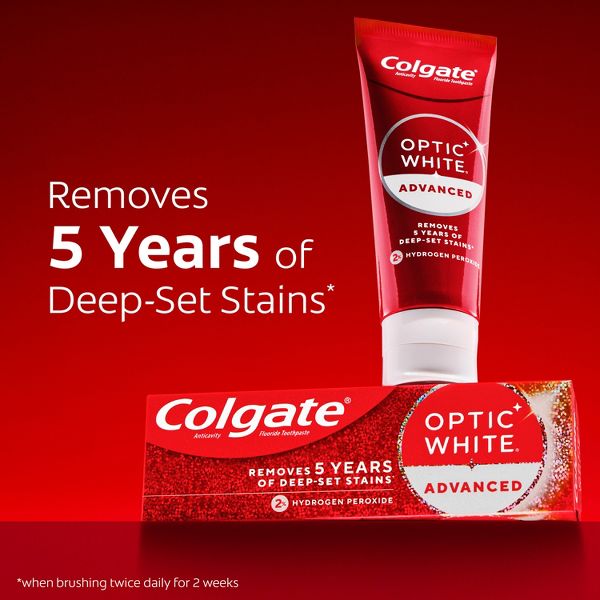 Colgate Optic White Whitening Toothpaste Sparkling White - 3.2oz