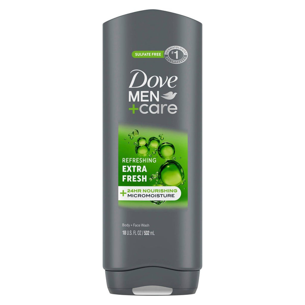 Dove Men+Care Extra Fresh Refreshing Body & Face Wash - Sulfate Free - 18 fl oz