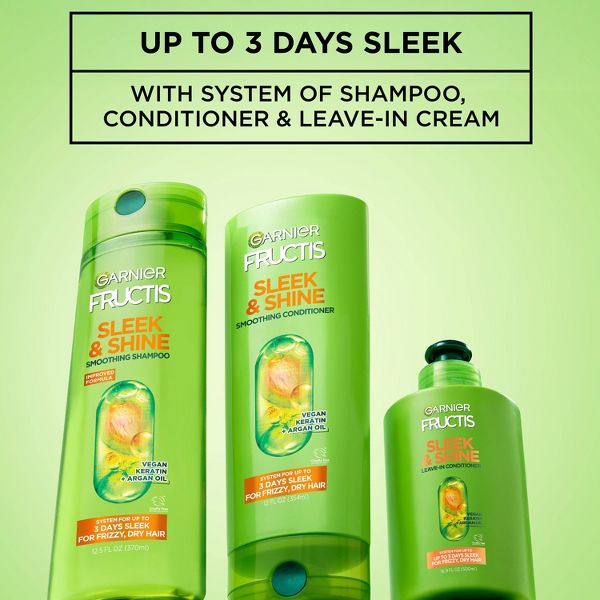 Garnier Fructis Active Fruit Protein Sleek & Shine Leave-In Conditioning Cream Twin Pack - 20.4 fl oz