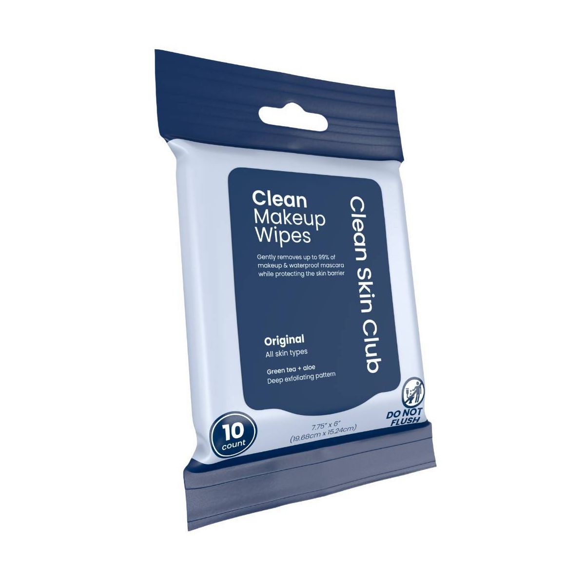 Clean Skin Club Makeup Facial Cleansing Wipes Original - 10ct