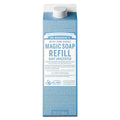 Dr. Bronner's Pure Castile Liquid Soap Bodywash Refill Carton - Unscented - 32 fl oz