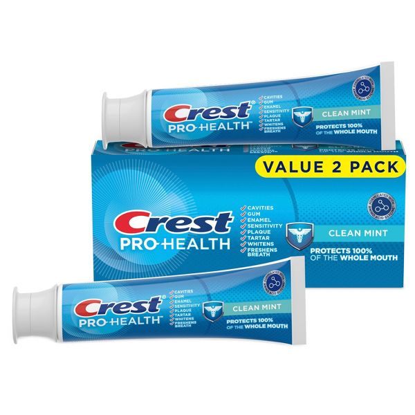 Crest Pro-Health 2 Pack/4.3oz Toothpaste + 33.8 fl oz Mouthwash