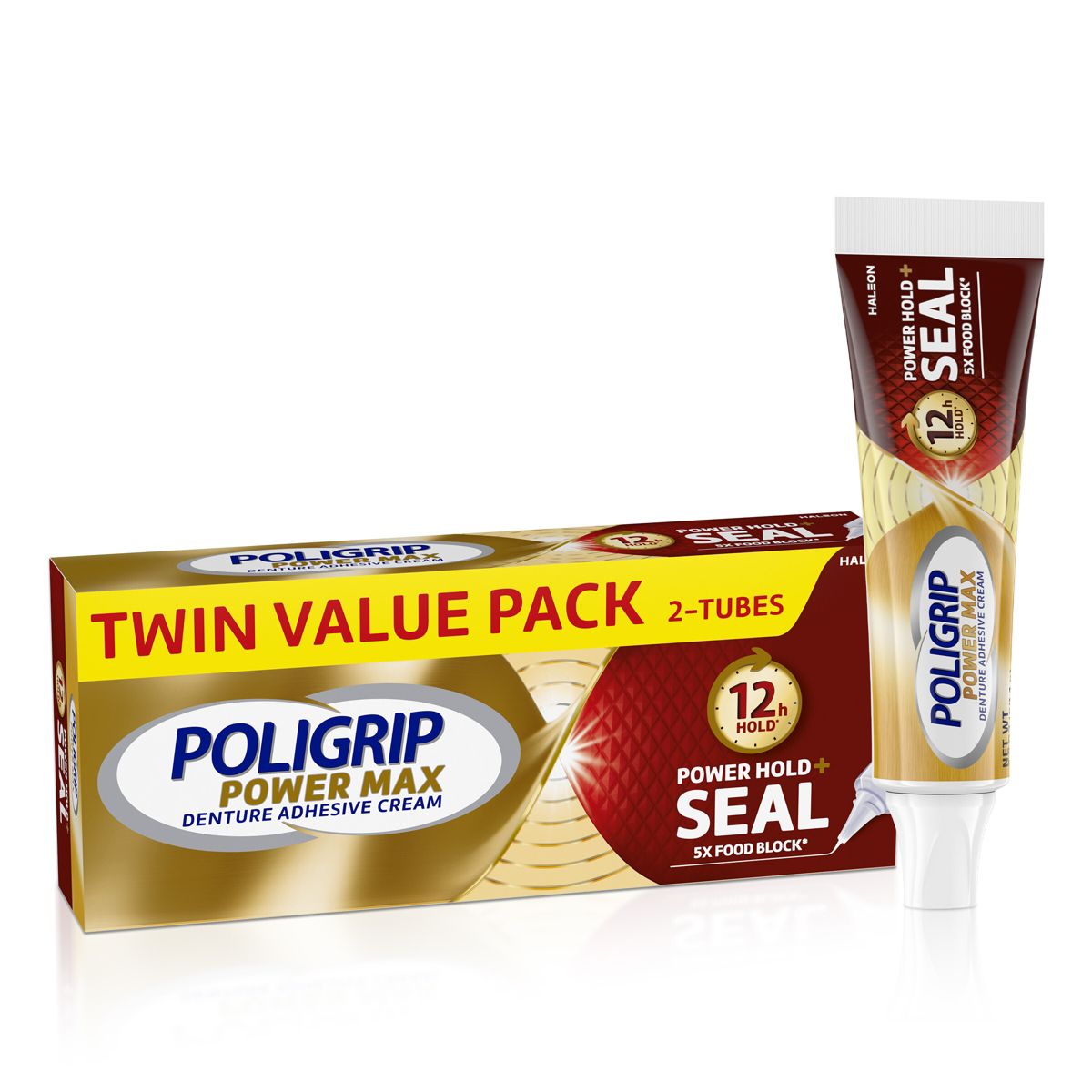 Poligrip Denture Power Hold and Seal - 2.2oz/2pk
