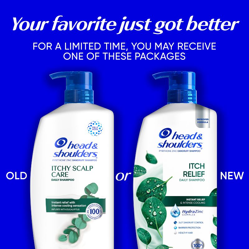 Head & Shoulders Dandruff Shampoo, Anti-Dandruff Treatment, Itchy Scalp Care for Daily Use, Paraben-Free - 20.7 fl oz