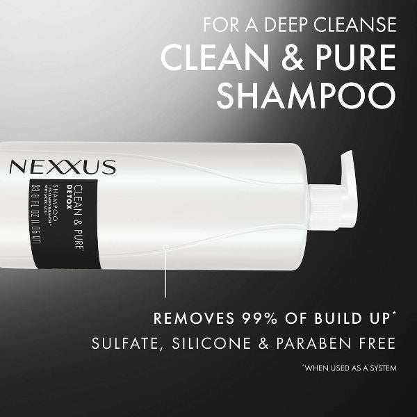 Nexxus Clean & Pure Nourishing Detox Shampoo with Elastin Protein and Marine Minerals - 13.5 fl oz