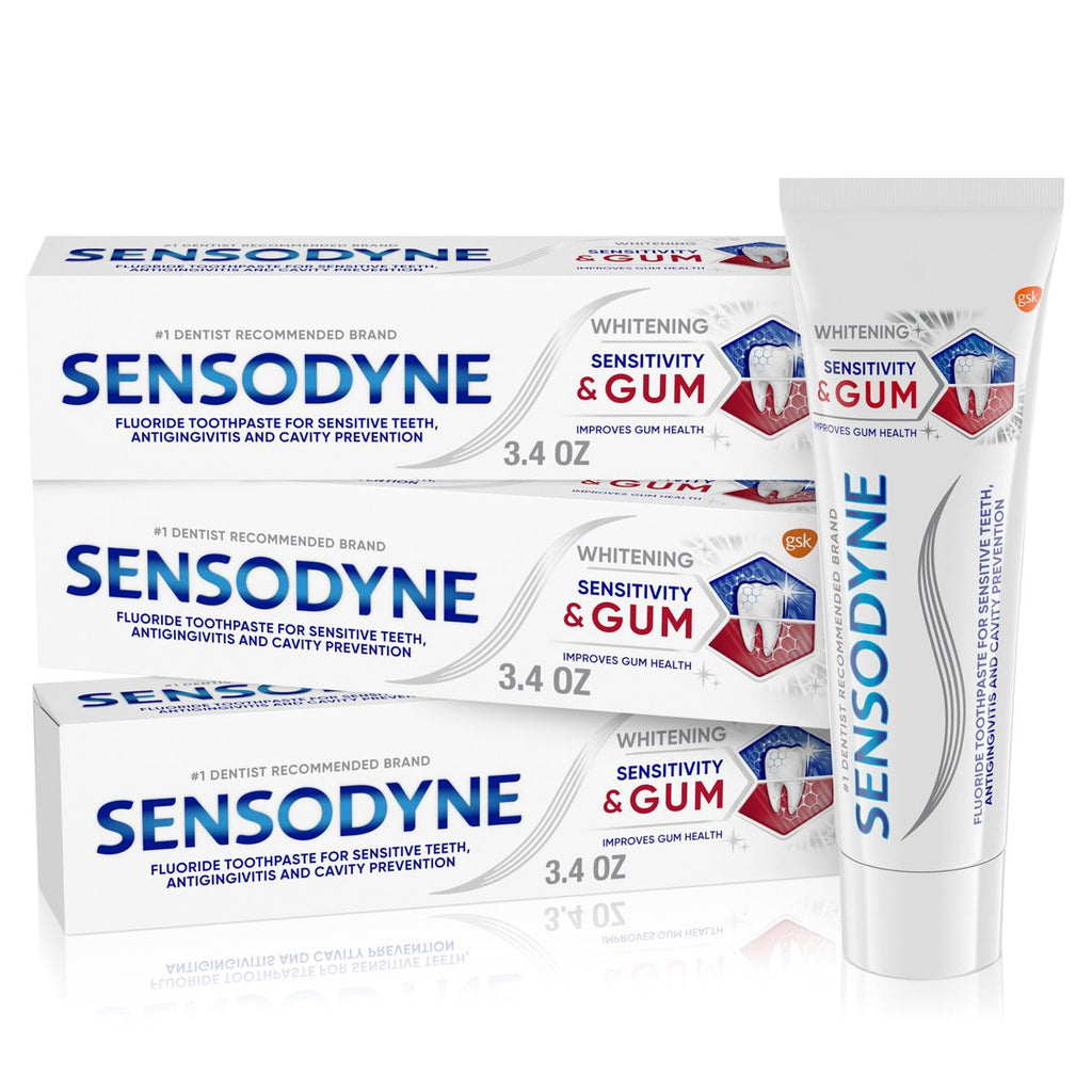 Sensodyne Sensitivity & Gum Whitening Toothpaste - 3.4oz/3pk