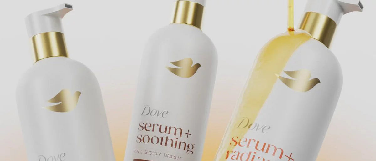 Dove Beauty Sandalwood Serum+Soothing Oil Body Wash - 50% Glycerin Serum - 15.3 fl oz