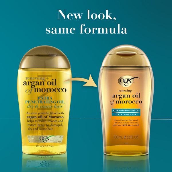 OGX Extra Strength Renewing Moroccan Argan Oil Penetrating Hair Oil Serum- 3.3 fl oz