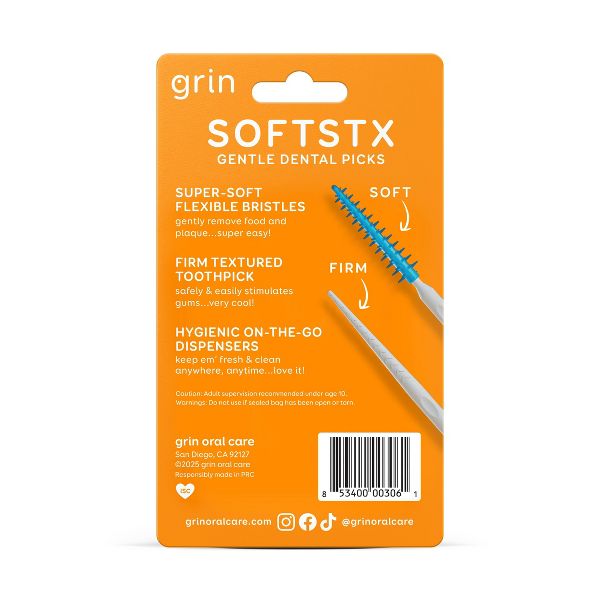 Grin Oral Care Softstx - 90ct