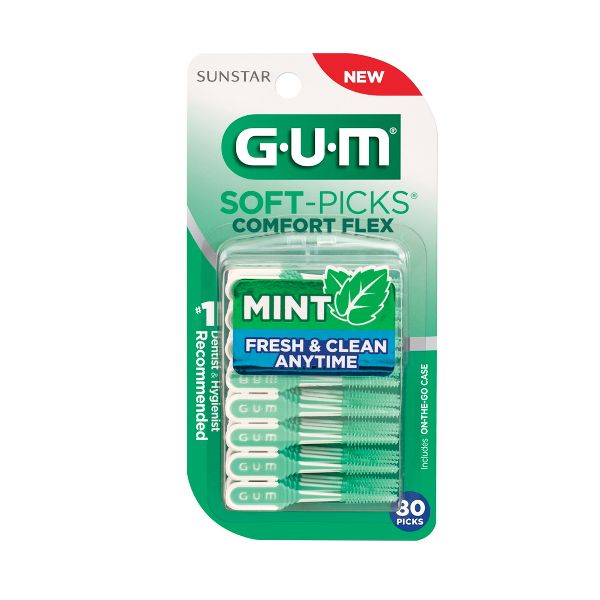 GUM Soft Picks Comfort Flex Flossers - 80ct