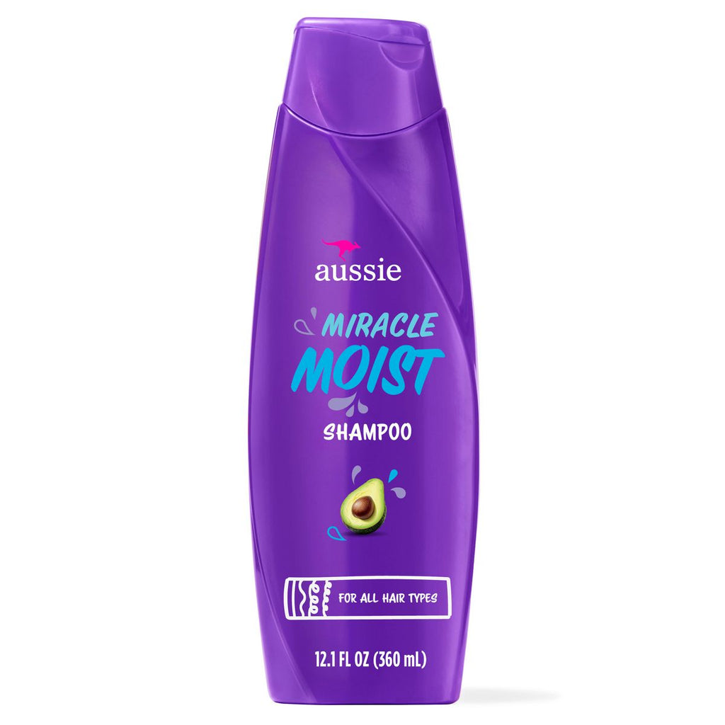 Aussie Miracle Moist with Avocado & Jojoba Oil Paraben Free Shampoo - 12.1 fl oz