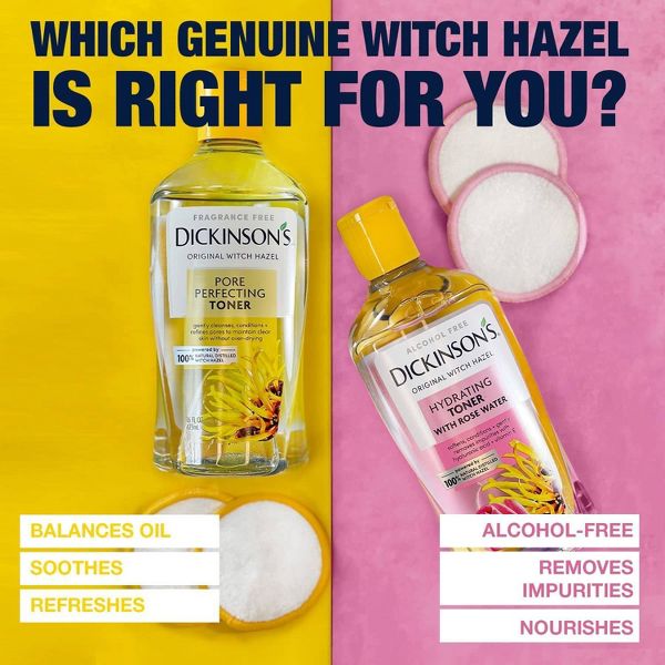 Dickinson's Original Witch Hazel Pore Perfecting 100% Natural Toner - 16 fl oz