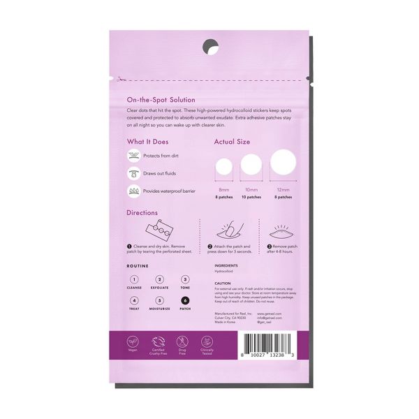 Rael Beauty Miracle Pimple Patch Overnight Spot Cover for Acne - 26ct