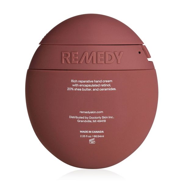 Remedy Skin Dry Hand Cream with Shea Butter, Retinol, Ceramides - Repairs and Nourishes Dry Hands and Cuticles - 2.25 fl oz